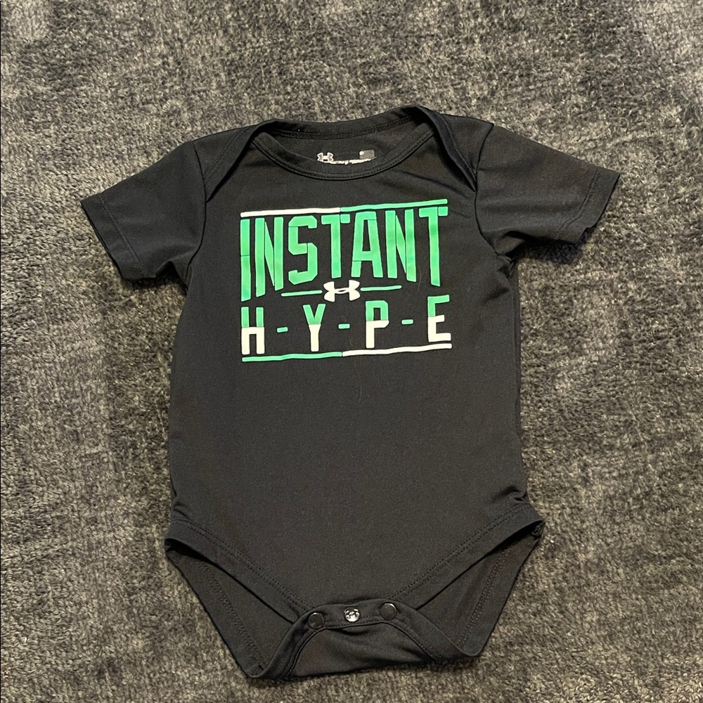 Under Armour Instant Hype Black and Green Bodysuit